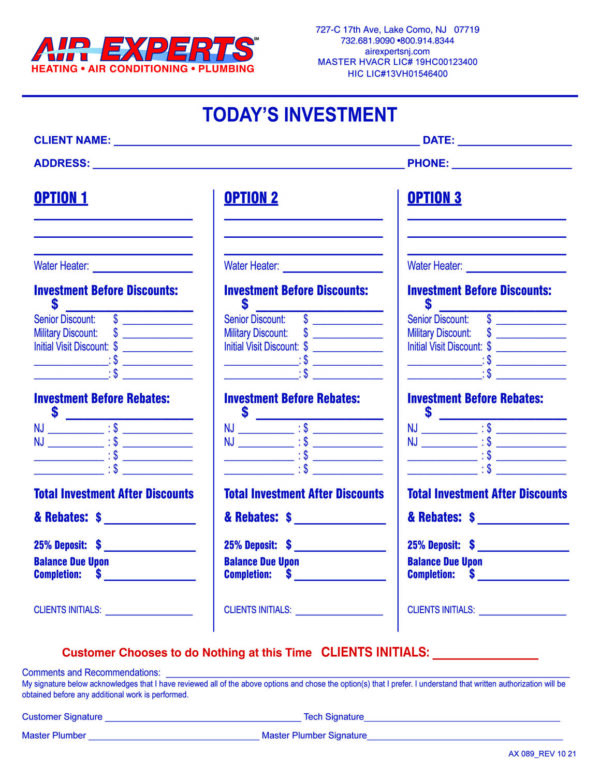 AX 089 Todays Investment