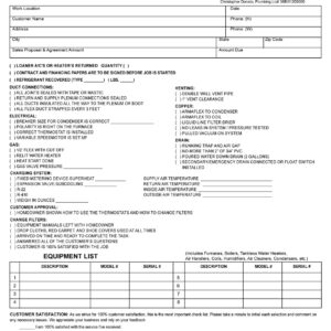AX 103 Installation Completion Checklist